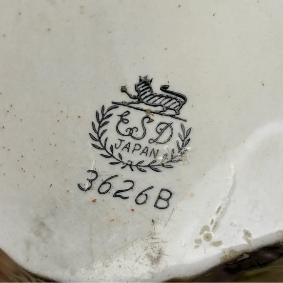 Vintage ESD Japan ceramic anthropomorphic cat wall pocket - Picture 5 of 8